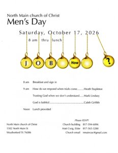 Men's Day 2026 Flyer